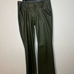 Wild Fable Olive Green Faux Leather Pants